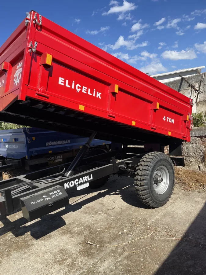 Eliçelik tek dingil 4 ton römork