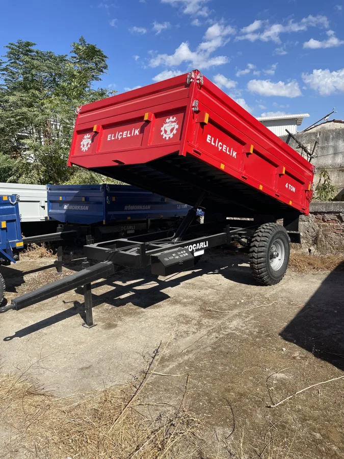 Eliçelik tek dingil 4 ton römork