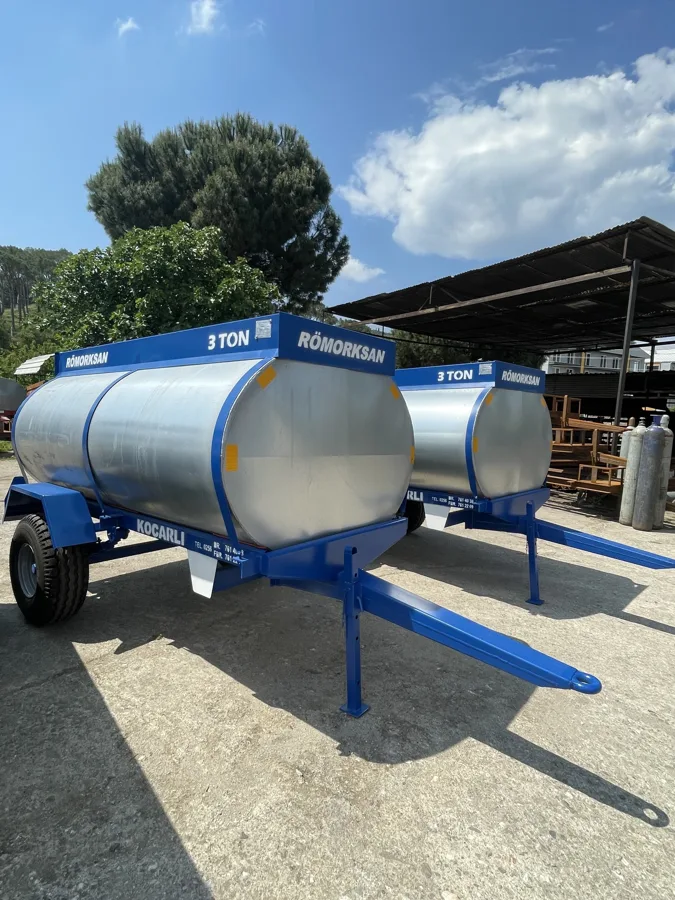 Römorksan 3 ton galvanizli su tankeri