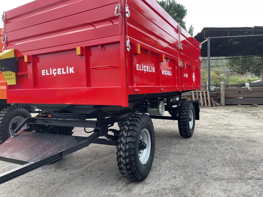 Eliçelik çift dingil (4 teker) römork